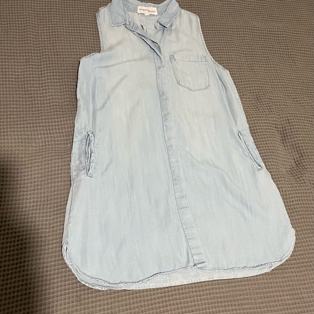 Denim shirt dress